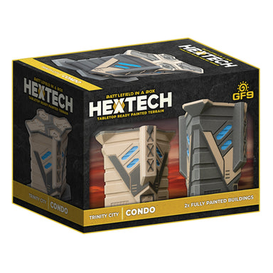 Battlefield in a Box | Hextech | Trinity City | Condo | Pre-Painted Resin Terrain