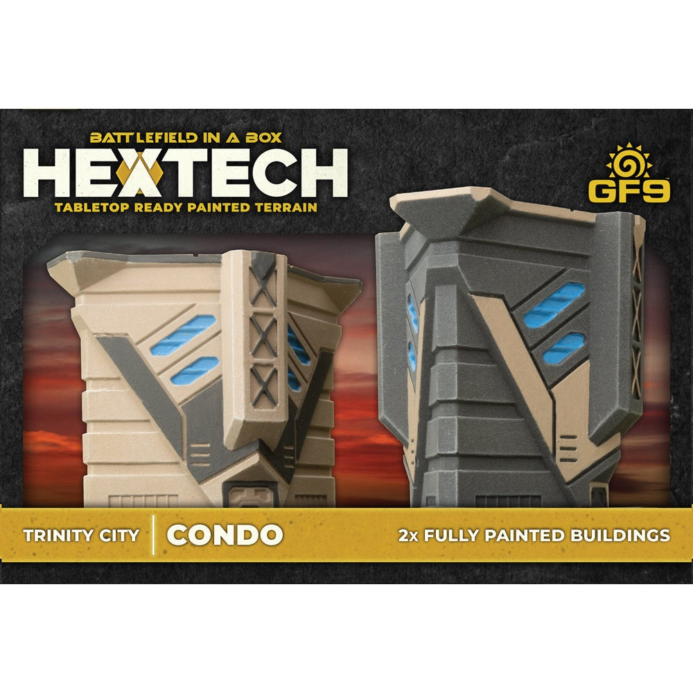 Battlefield in a Box | Hextech | Trinity City | Condo | Pre-Painted Resin Terrain