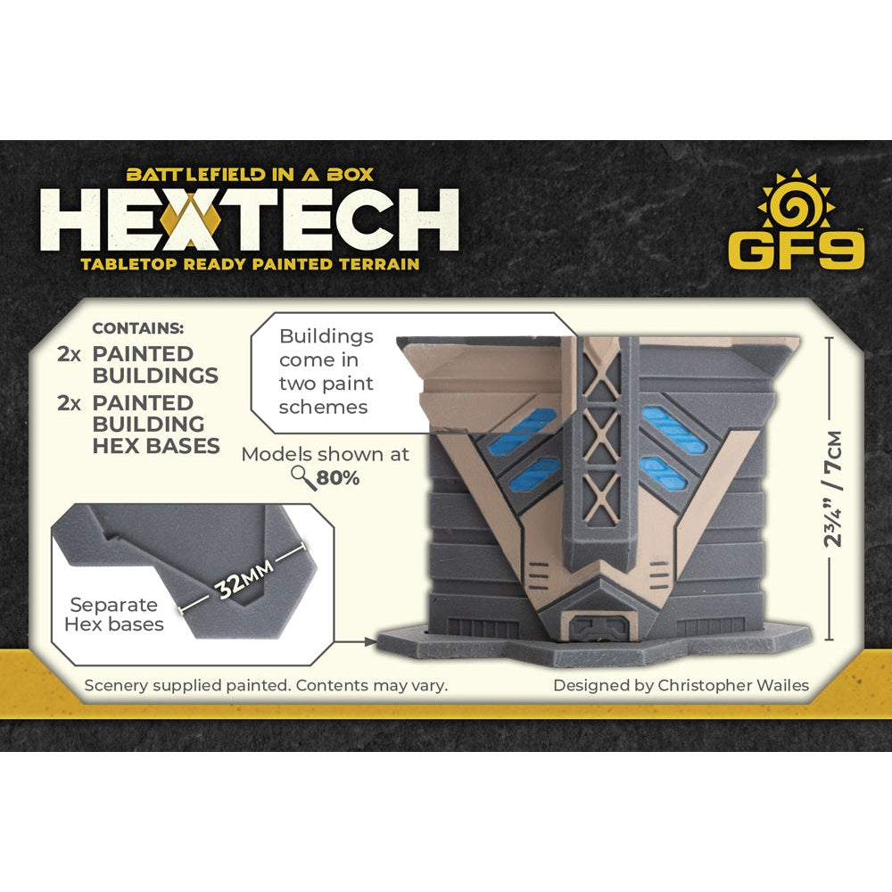 Battlefield in a Box | Hextech | Trinity City | Condo | Pre-Painted Resin Terrain