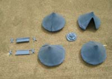 Renedra | Terrain Bell Tents | 28mm Plastic Terrain | North Star Games | Miniature Kingdoms