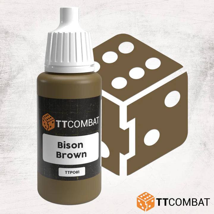 TTCombat | Bison Brown | 17ml Individual Paint | TTCombat | Miniature Kingdoms