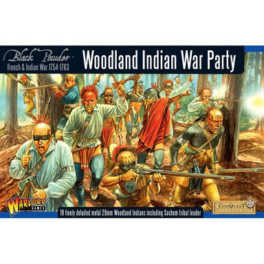 Black Powder | AWI Woodland Indian War Party | 28mm Metal Unit