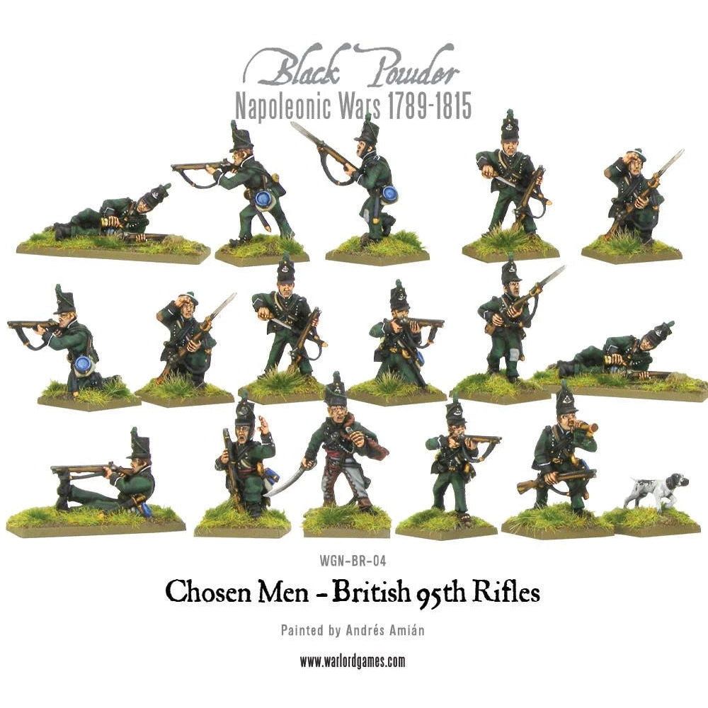 Black Powder | British 95th Rifles Chosen Men | 28mm Plastic Unit