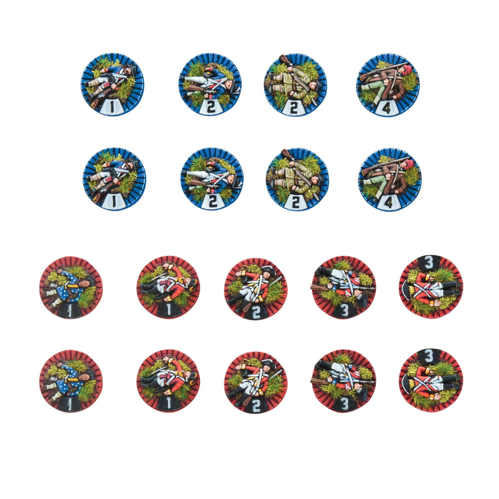 Black Powder Epic | Revolution AWI | Casualty Markers | 13.5mm Resin Small Box