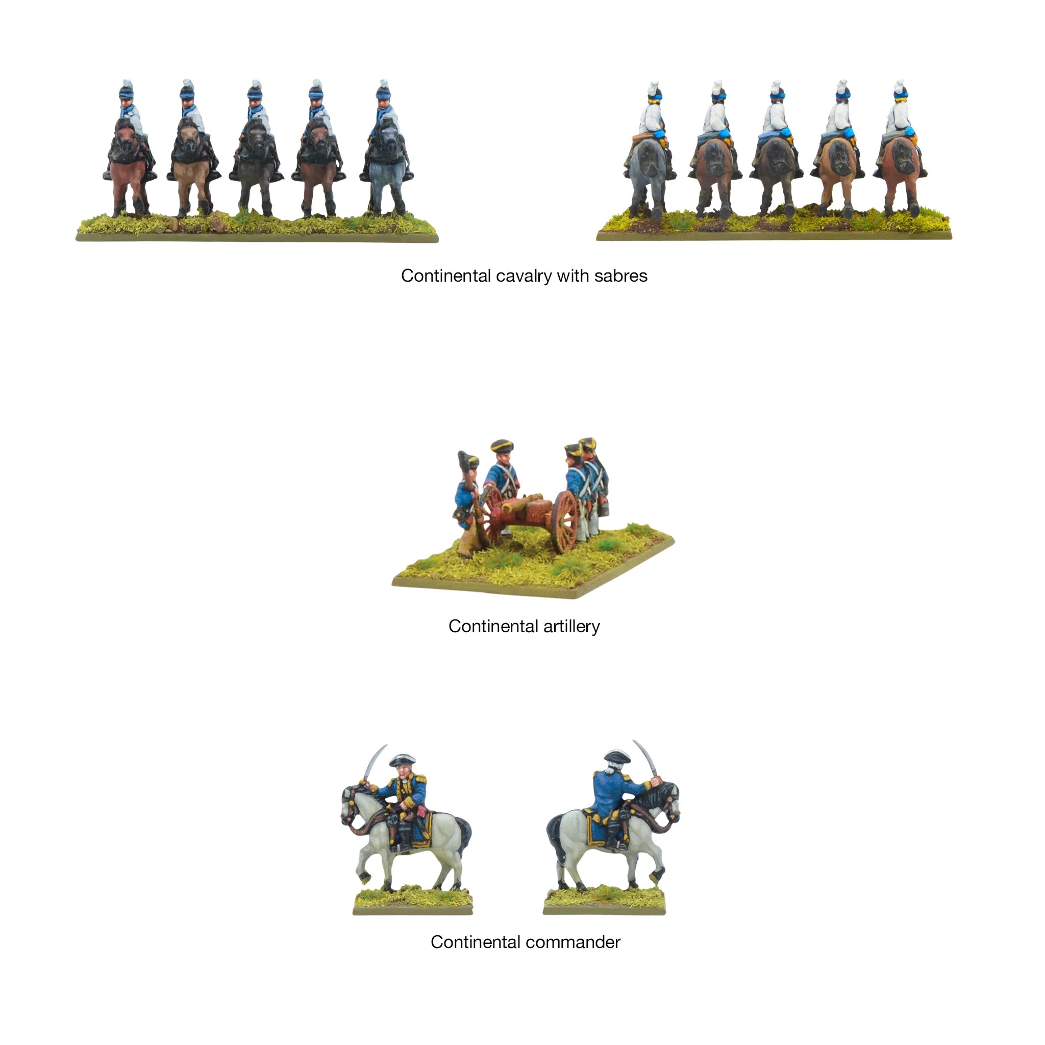 Black Powder Epic | Revolution AWI | Continental Army Brigade | 13.5mm Plastic Unit