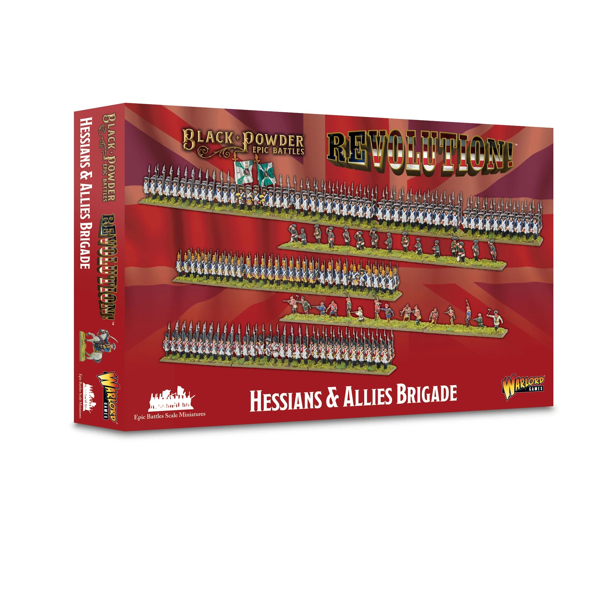 Black Powder Epic | Revolution AWI | Hessians and Allied Brigade | 13.5mm Plastic Unit