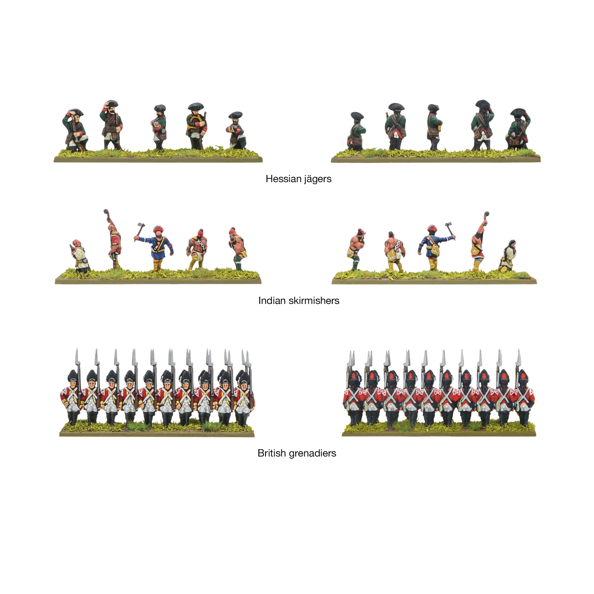 Black Powder Epic | Revolution AWI | Hessians and Allied Brigade | 13.5mm Plastic Unit