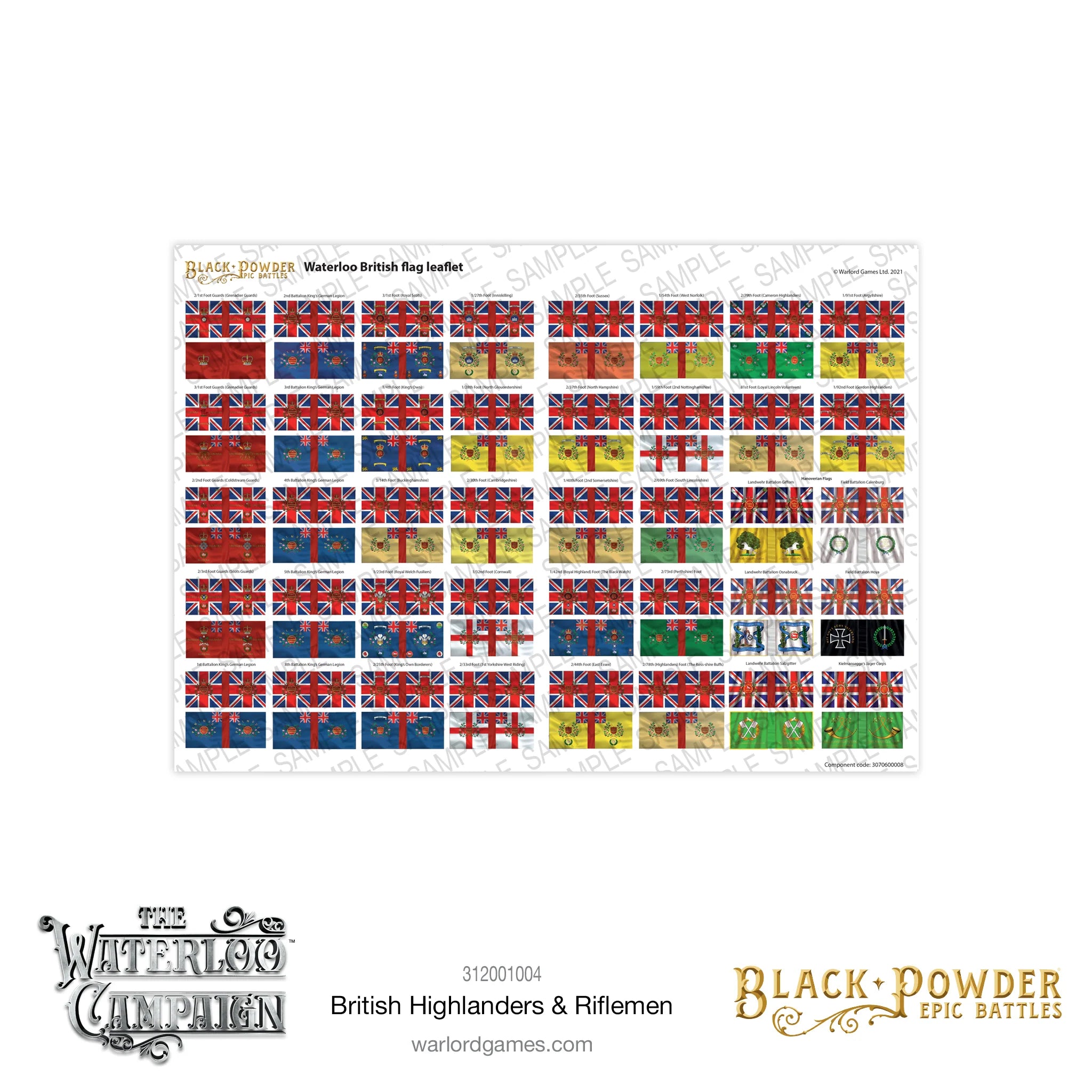 Black Powder Epic | Waterloo Campaign British Highlanders and Rifleman | 13.5mm Plastic Unit