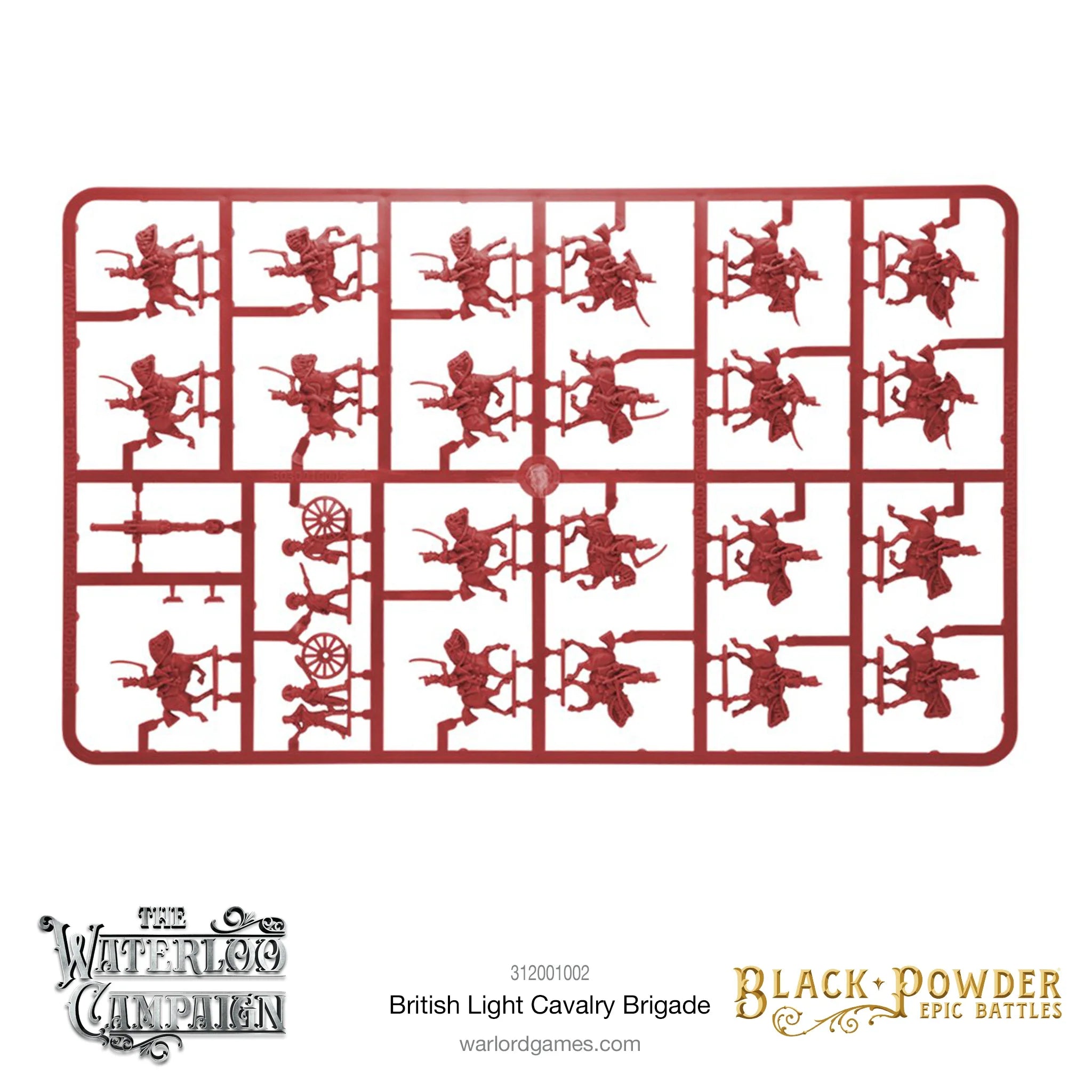 Black Powder Epic | Waterloo Campaign British Light Cavalry | 13.5mm Plastic Unit