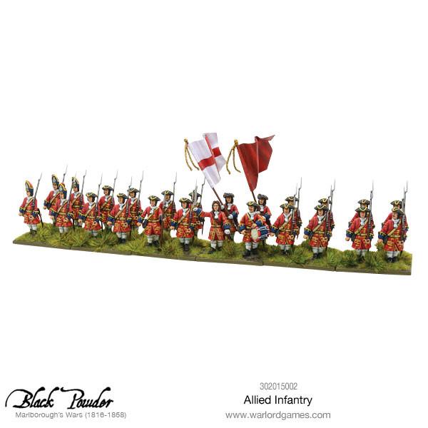 Black Powder | Marlborough Infantry of the Grand Alliance | 28mm Plastic Unit
