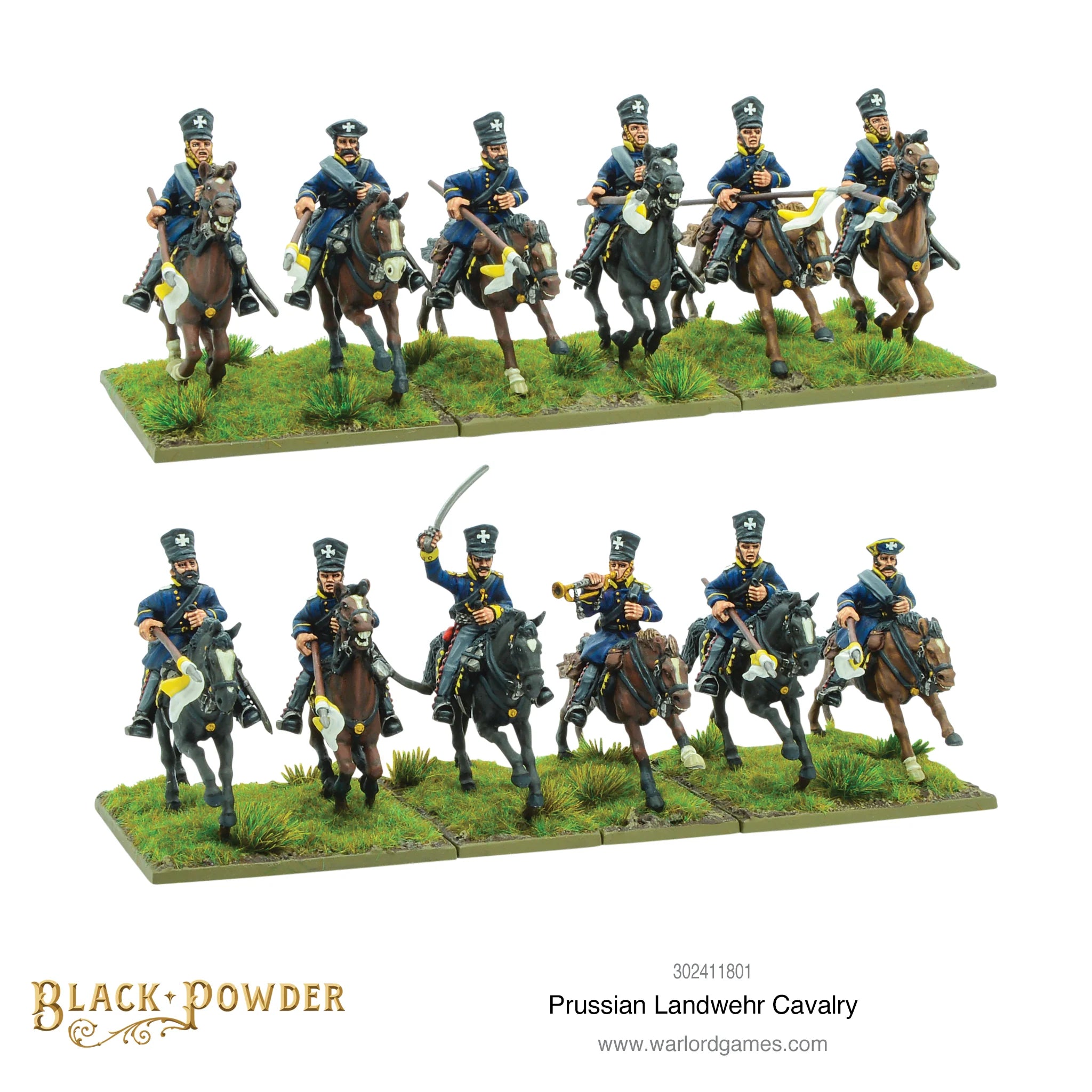 Black Powder | Prussian Landwehr Cavalry | 28mm Resin Unit