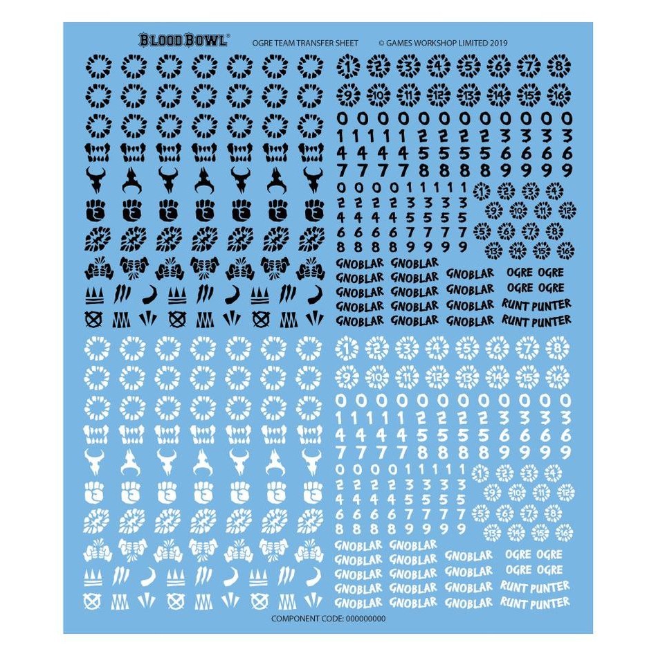 Blood Bowl | Ogre Team | Fire Mountain Gut Busters | Plastic Team