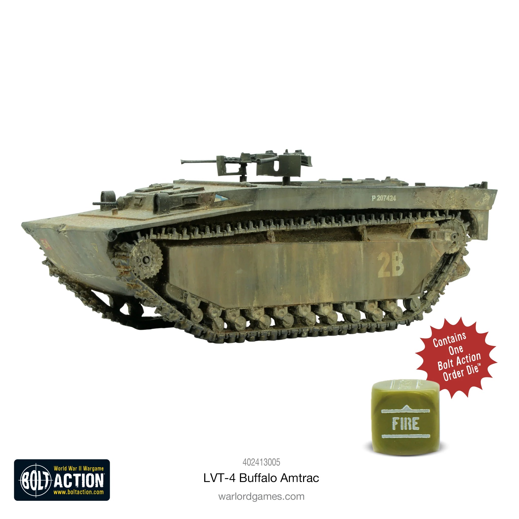 Bolt Action | American | LVT-4 "Buffalo" Amtrac | 28mm Resin Metal Vehicle