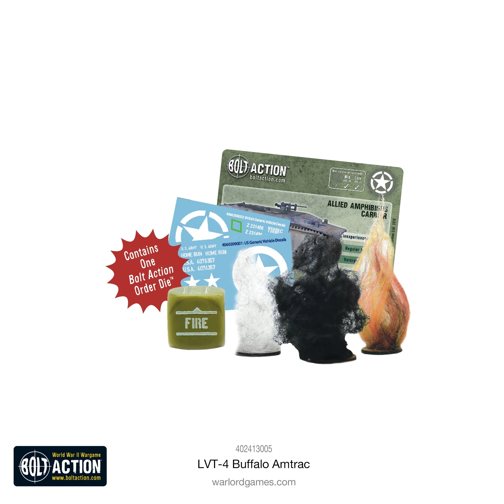 Bolt Action | American | LVT-4 "Buffalo" Amtrac | 28mm Resin Metal Vehicle