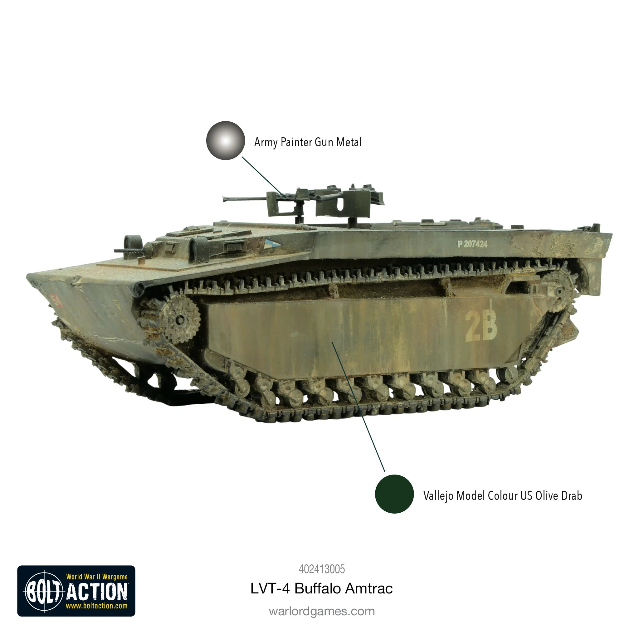Bolt Action | American | LVT-4 "Buffalo" Amtrac | 28mm Resin Metal Vehicle
