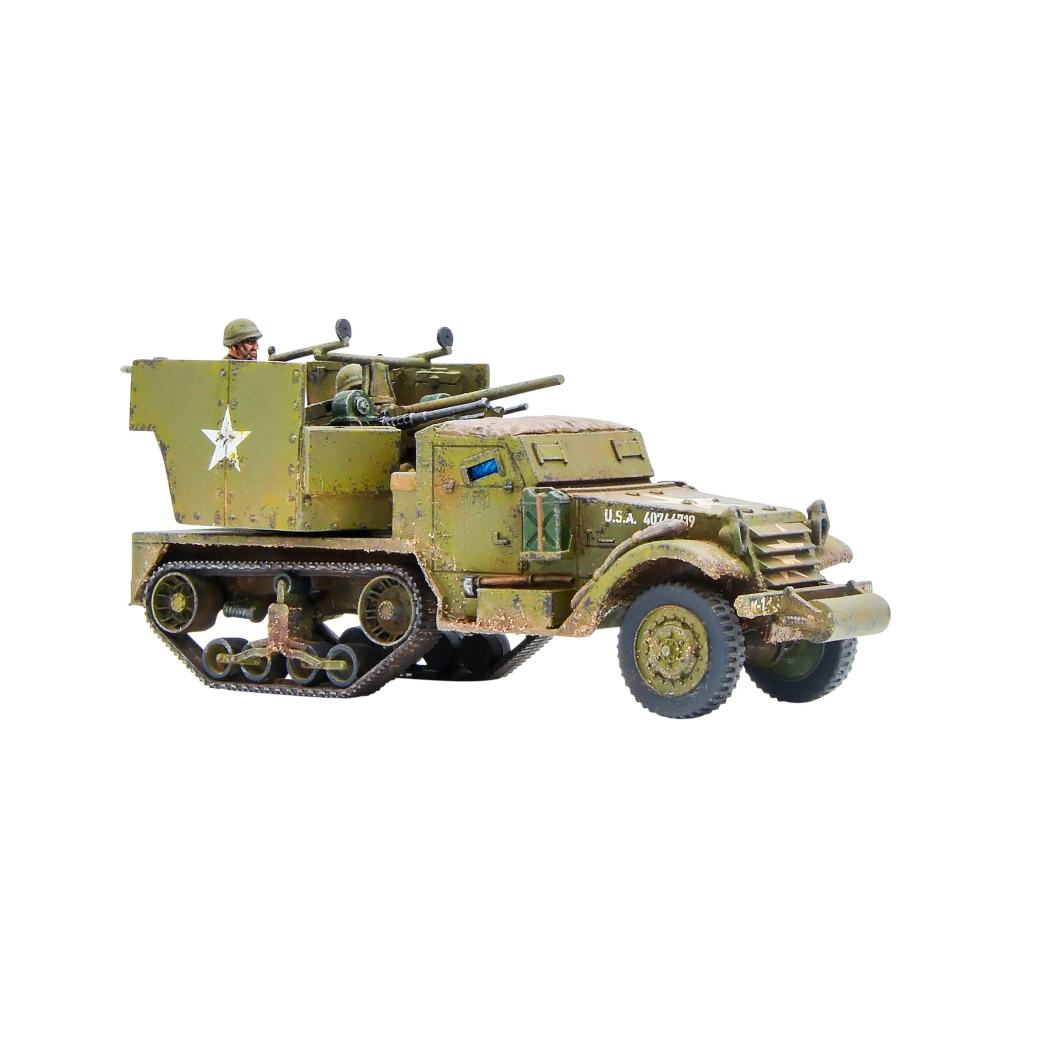 Bolt Action | American | M15 Multiple Gun Motor Carriage | 28mm Resin Metal Vehicle