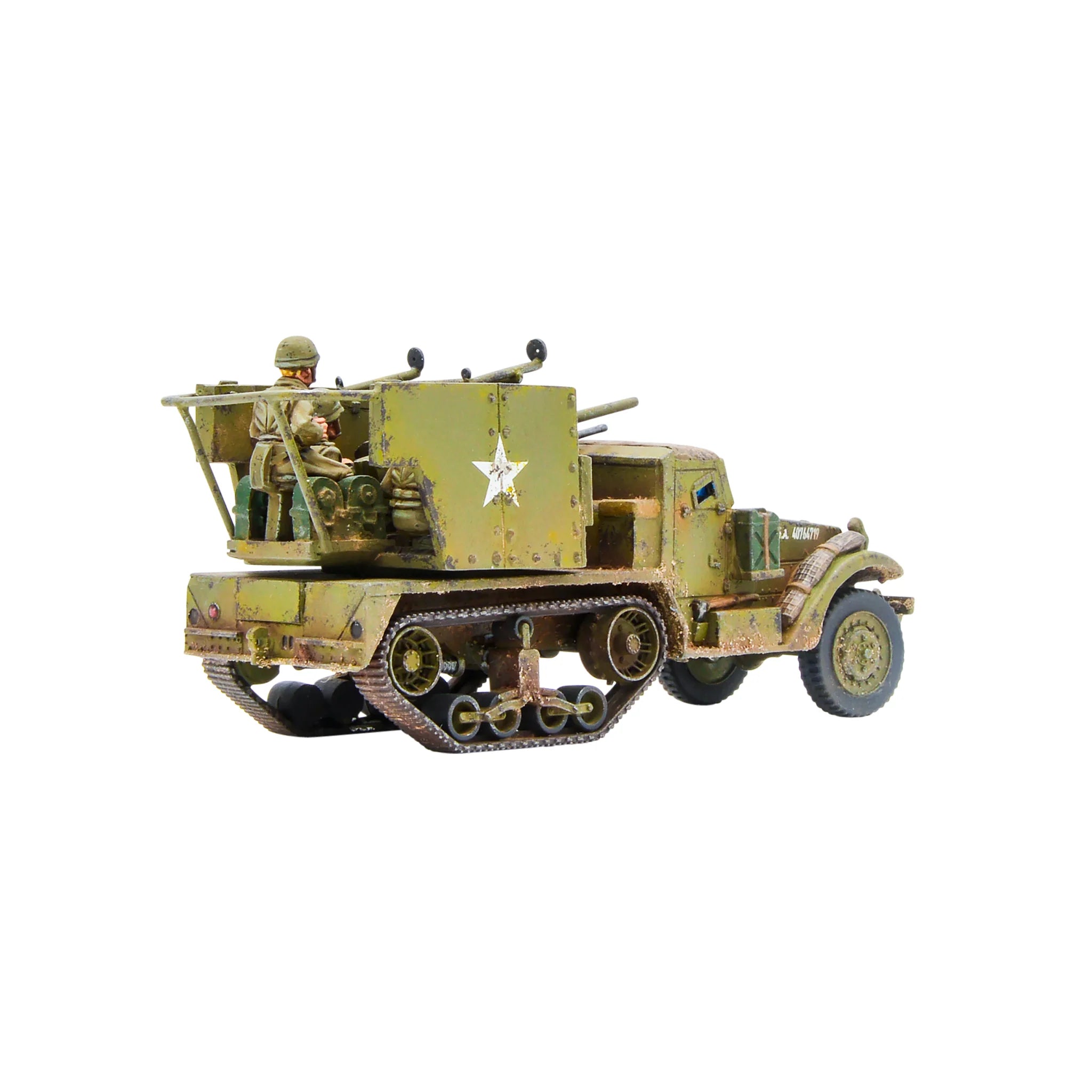 Bolt Action | American | M15 Multiple Gun Motor Carriage | 28mm Resin Metal Vehicle