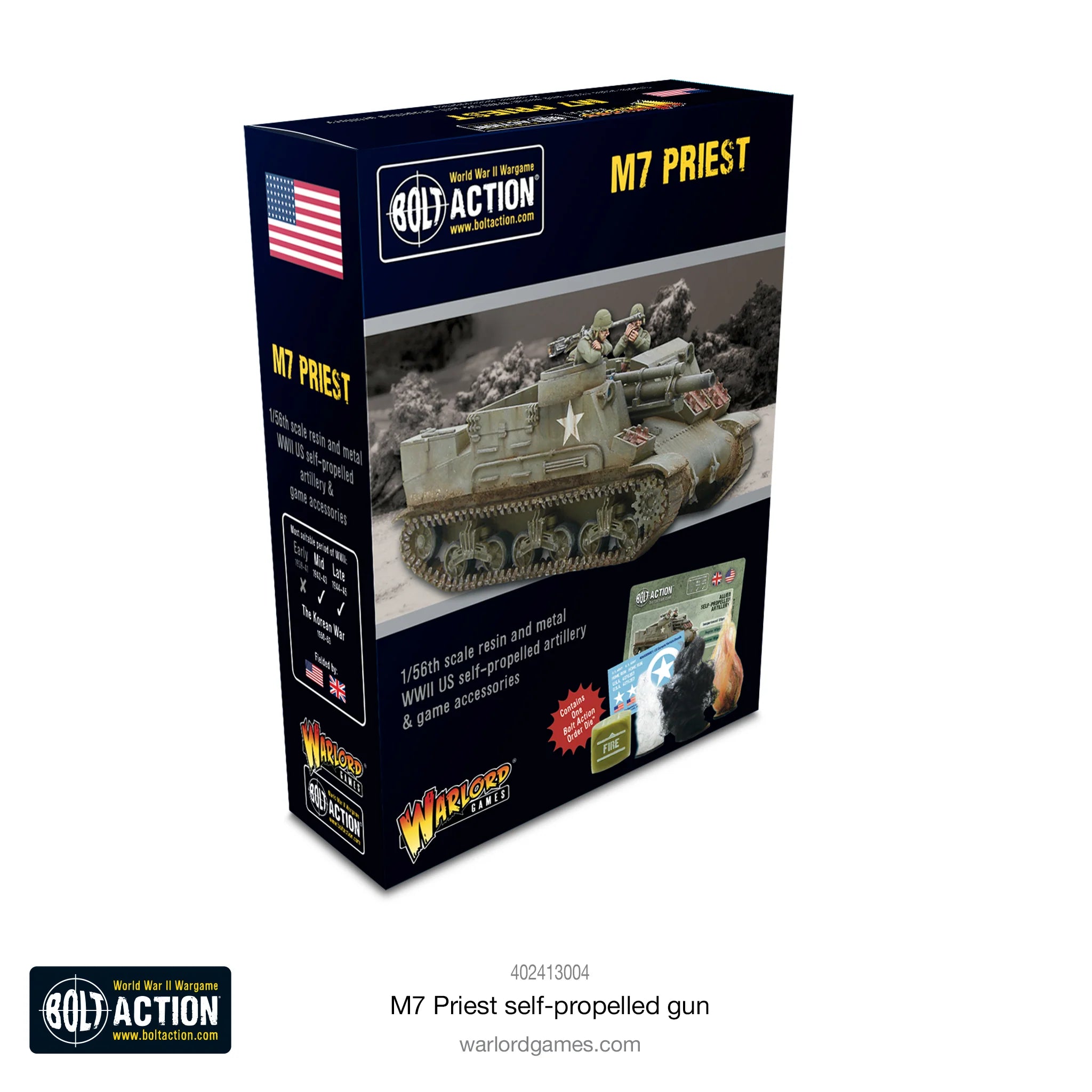 Bolt Action | American | M7 Priest | 28mm Resin Metal Vehicle