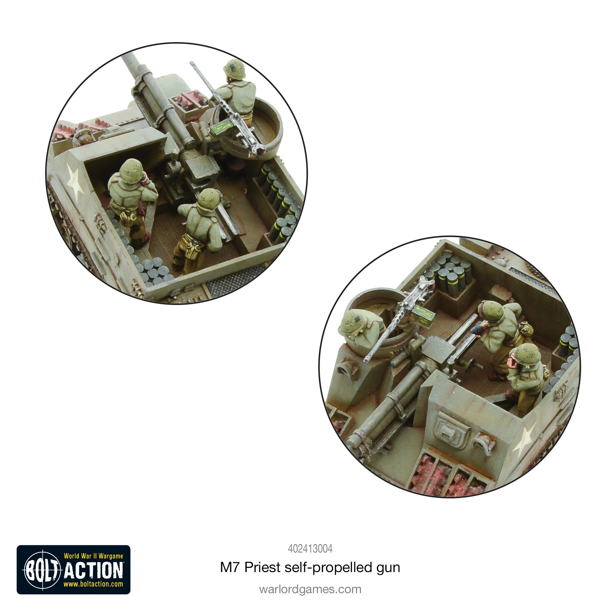 Bolt Action | American | M7 Priest | 28mm Resin Metal Vehicle