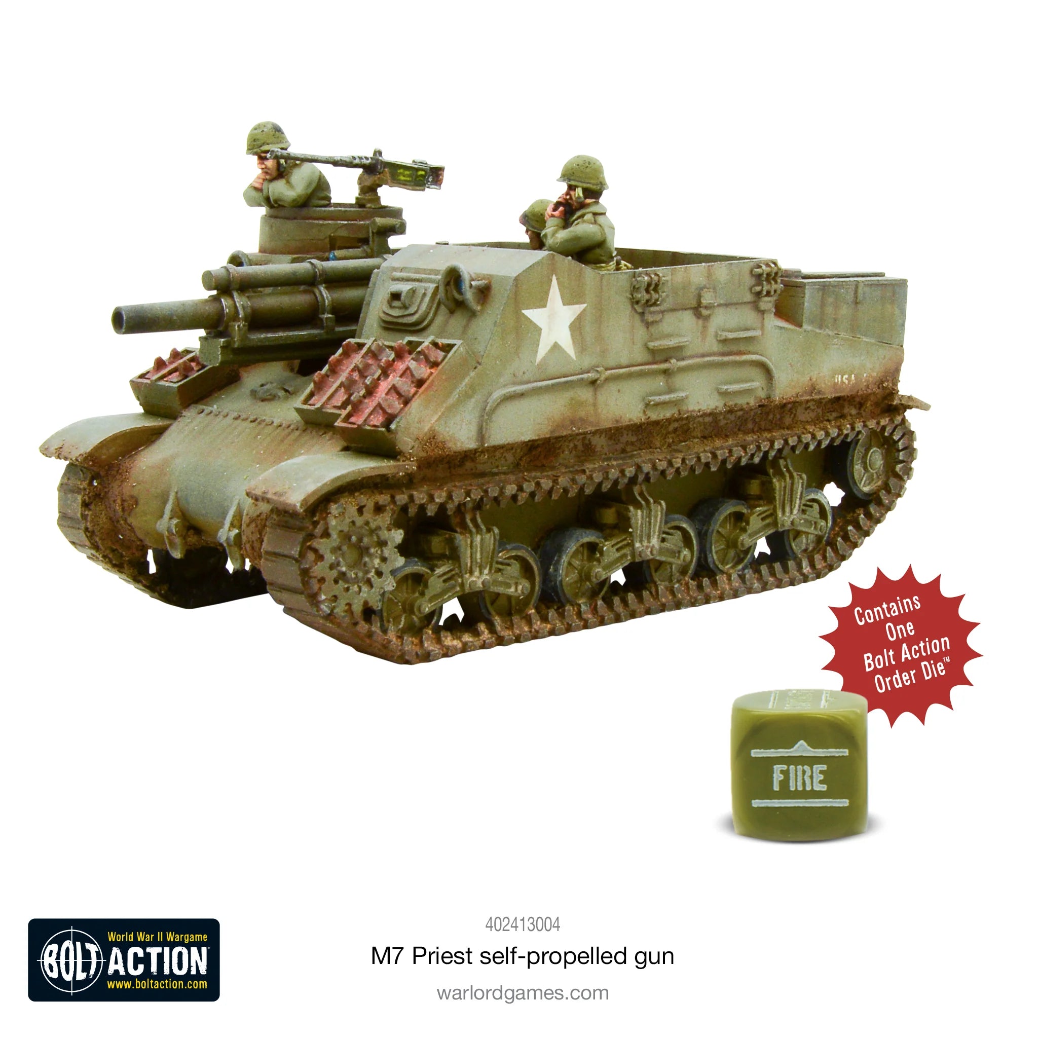 Bolt Action | American | M7 Priest | 28mm Resin Metal Vehicle