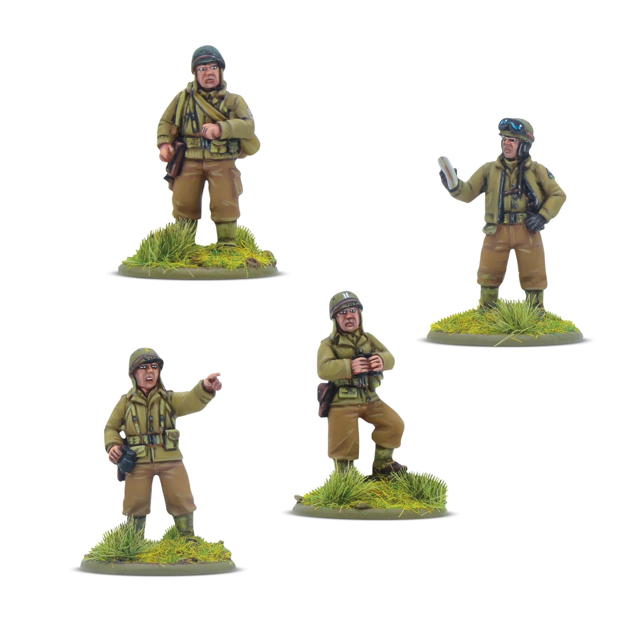 Bolt Action | American | US Army Platoon Commanders | 28mm Resin Blister Pack