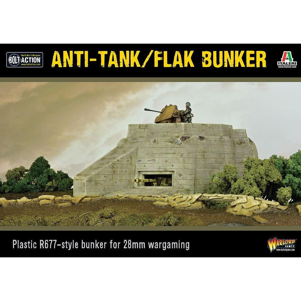Bolt Action | Anti-Tank / Flak Bunker | 28mm Plastic Terrain