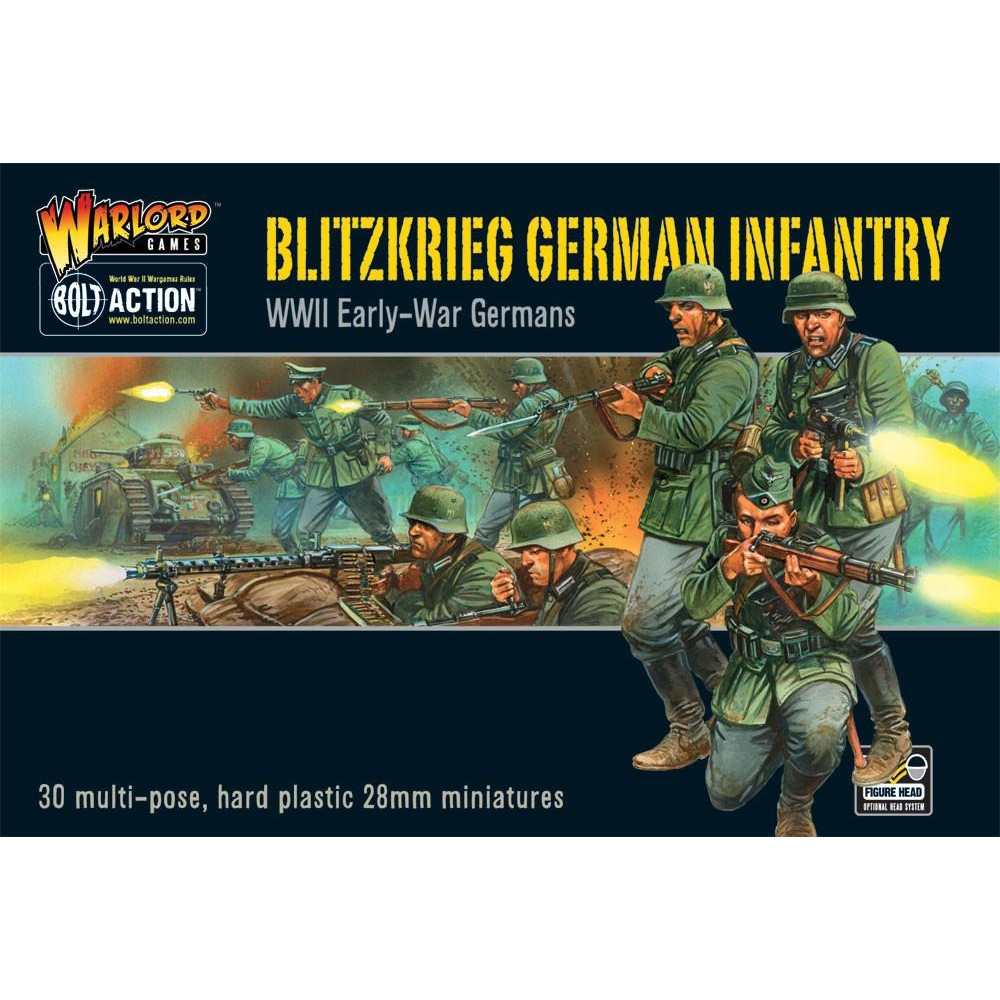Bolt Action | German Blitzkrieg Infantry | 28mm Plastic Unit