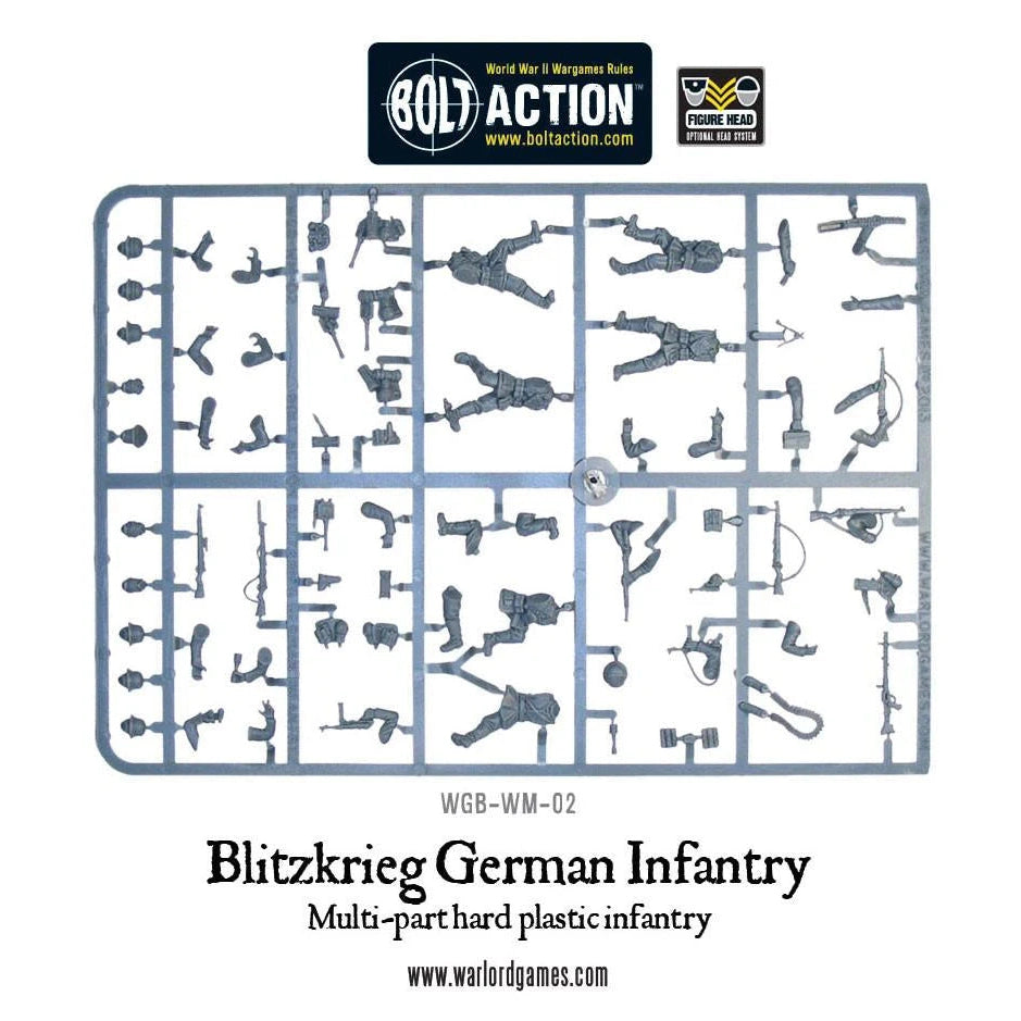 Bolt Action | German Blitzkrieg Infantry | 28mm Plastic Unit