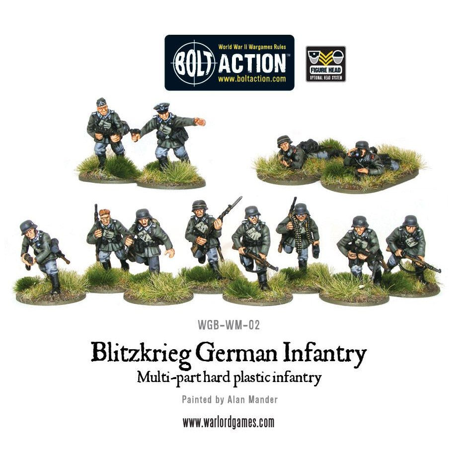 Bolt Action | German Blitzkrieg Infantry | 28mm Plastic Unit