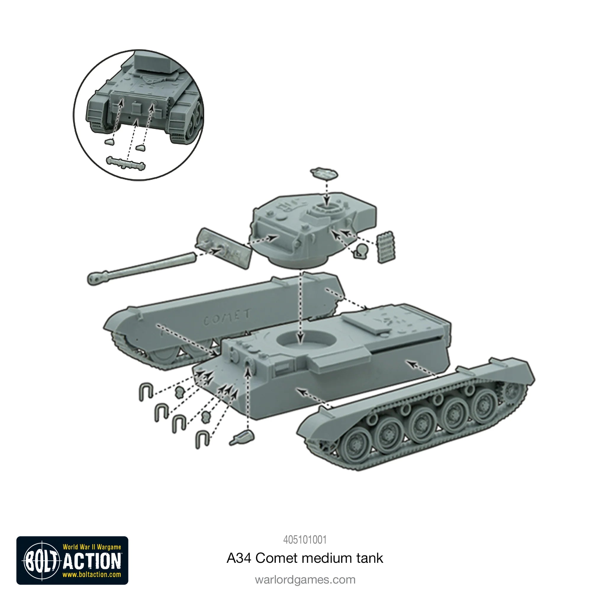 Bolt Action | British | A34 Comet | 28mm Resin Metal Vehicle