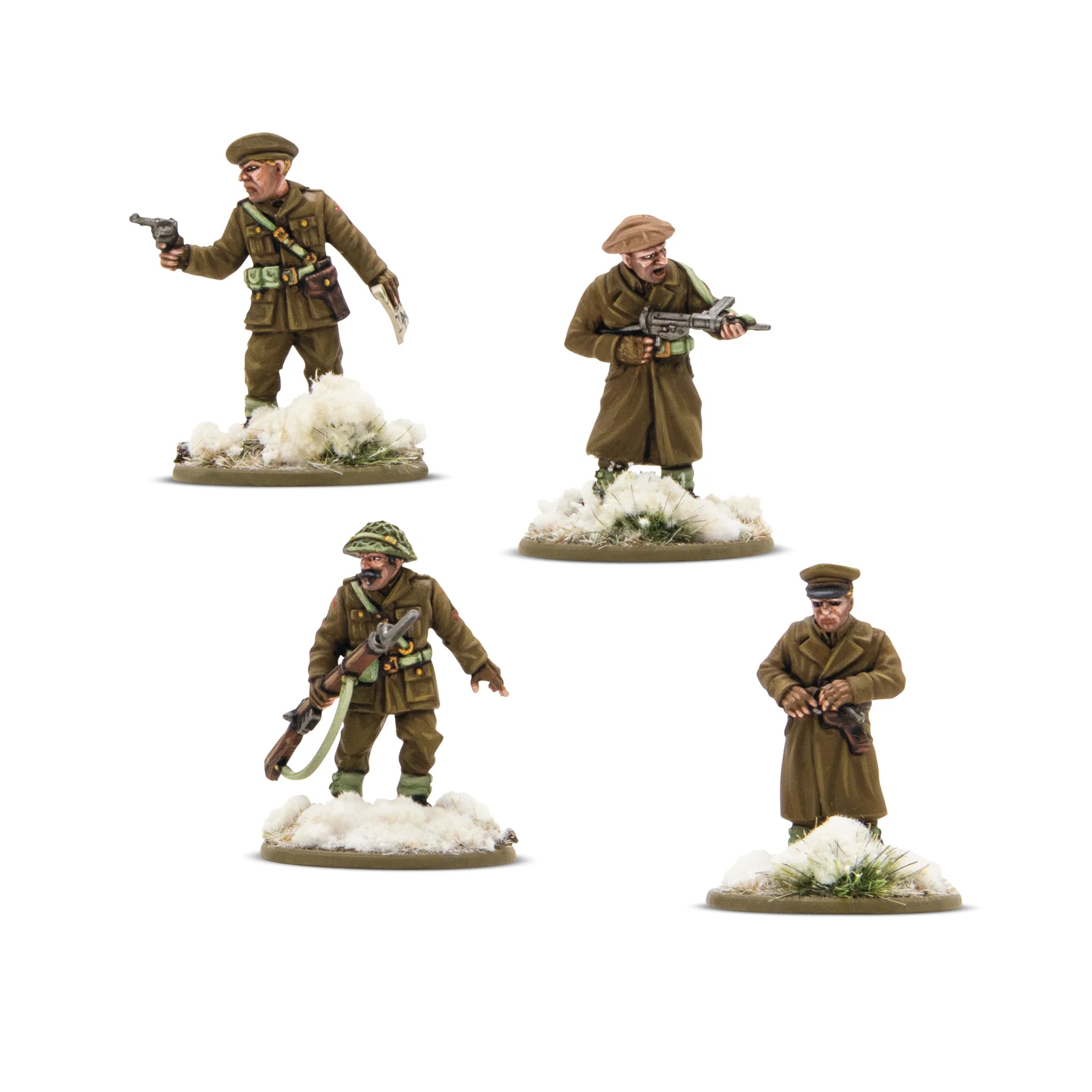 Bolt Action | British | British & Canadian Platoon Commanders Winter | 28mm Resin Blister Pack