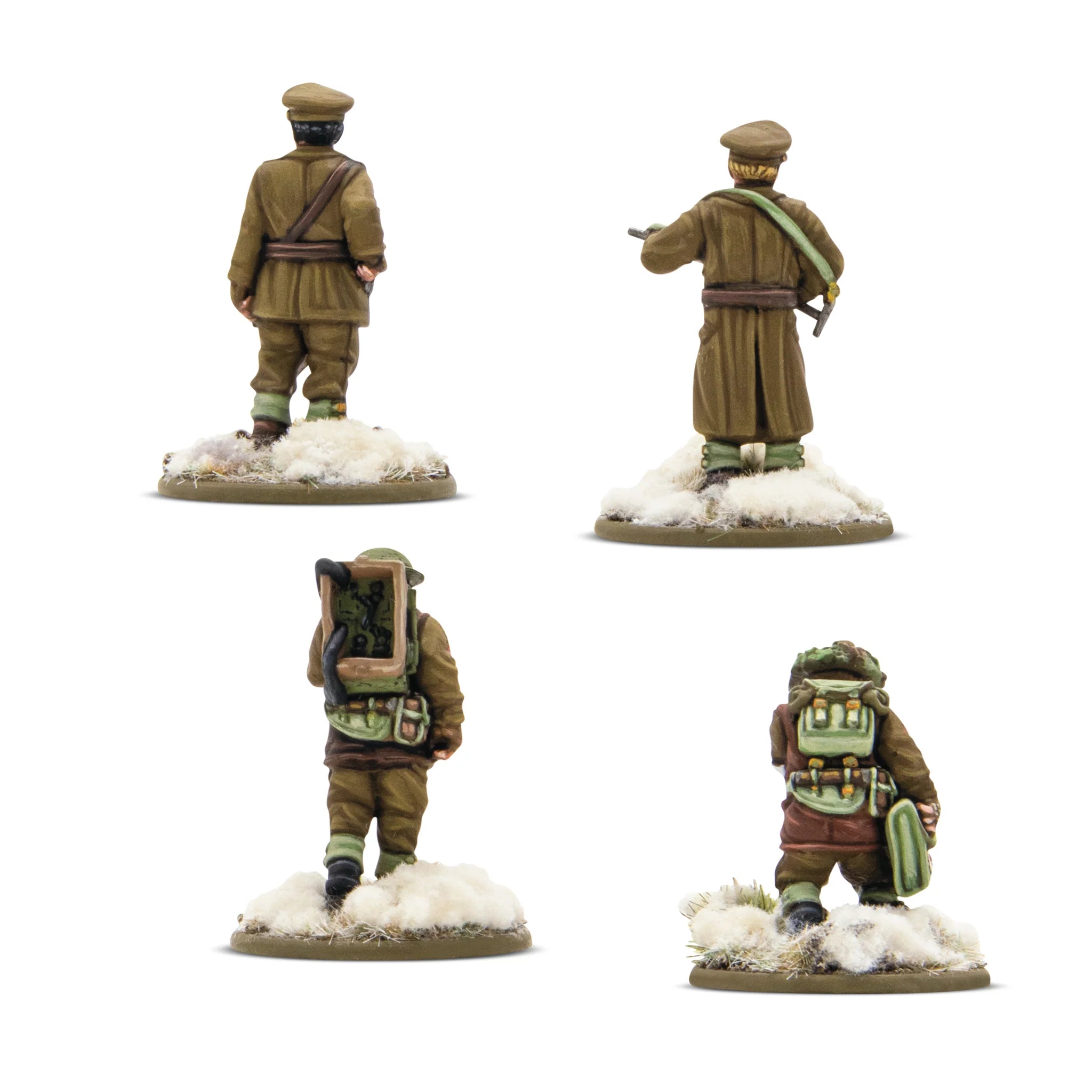 Bolt Action | British | British & Canadian Winter HQ | 28mm Resin Blister Pack