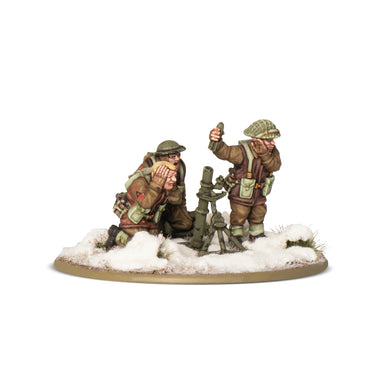 Bolt Action | British | British & Canadian Winter Medium Mortar Team | 28mm Resin Blister Pack