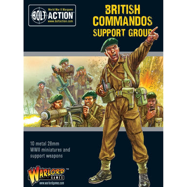Bolt Action | British | British Commandos Support Group | 28mm Metal Unit | Warlord | Miniature Kingdoms