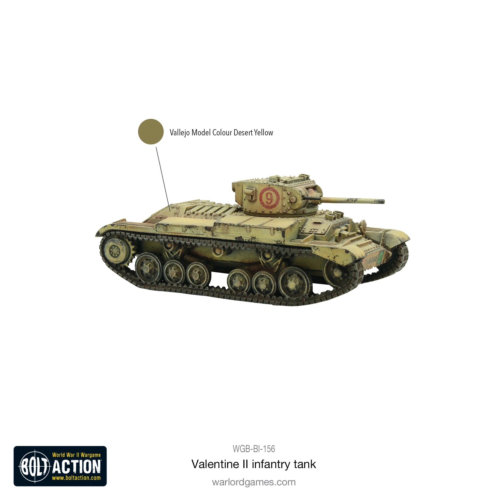 Bolt Action | British | Valentine II | 28mm Resin Metal Vehicle