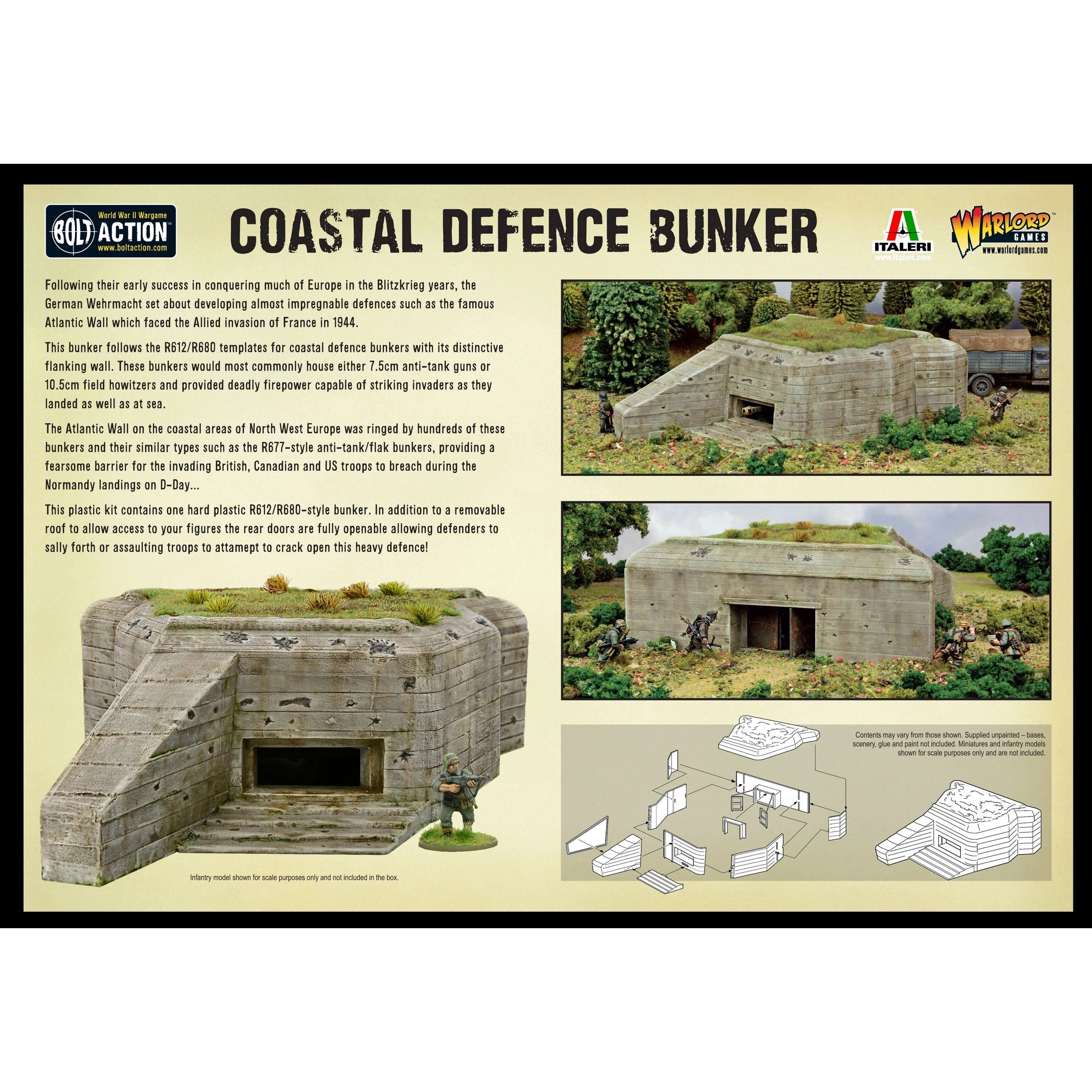 Bolt Action | Coastal Defence Bunker | 28mm Plastic Terrain