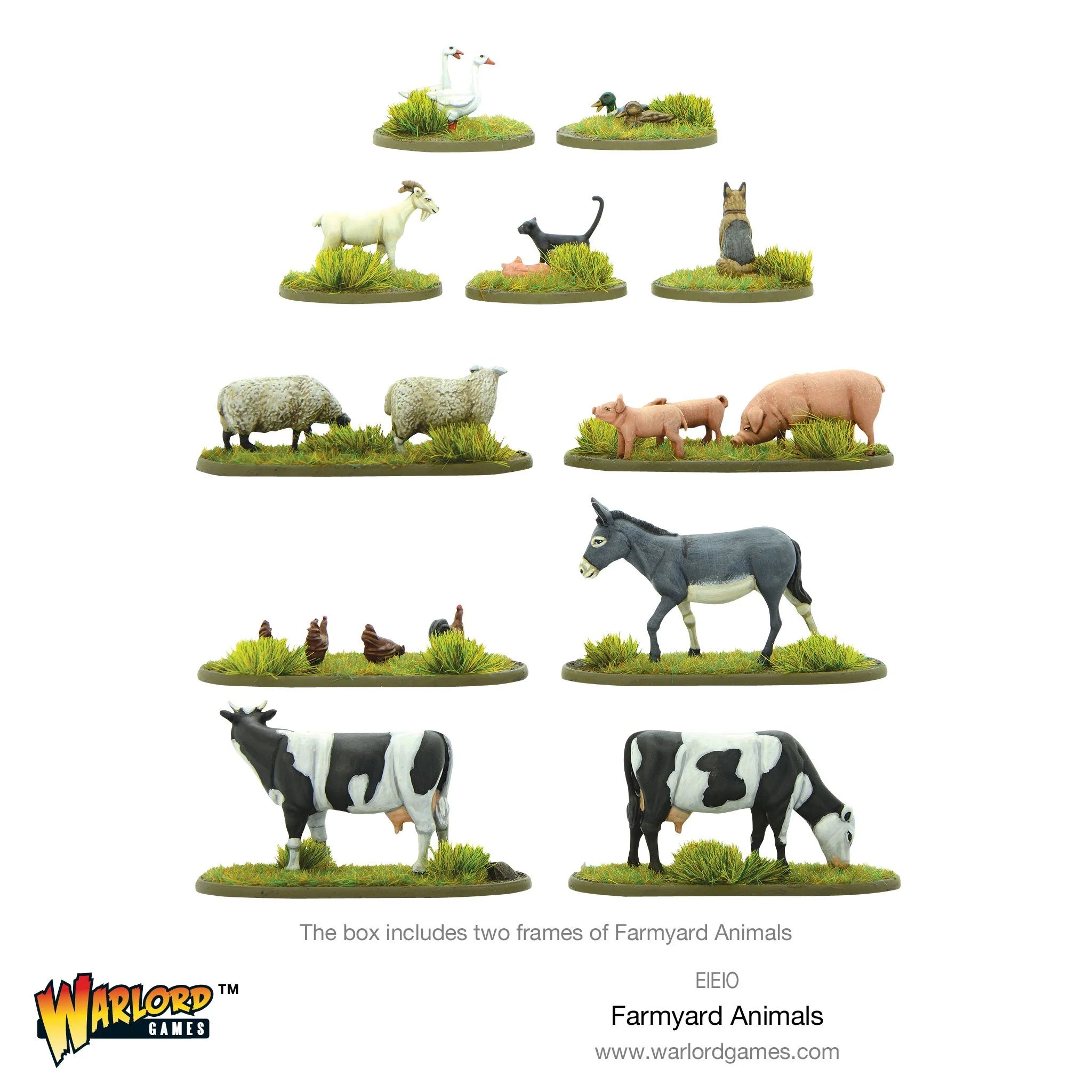 Bolt Action | Farmyard Animals | 28mm Plastic Terrain
