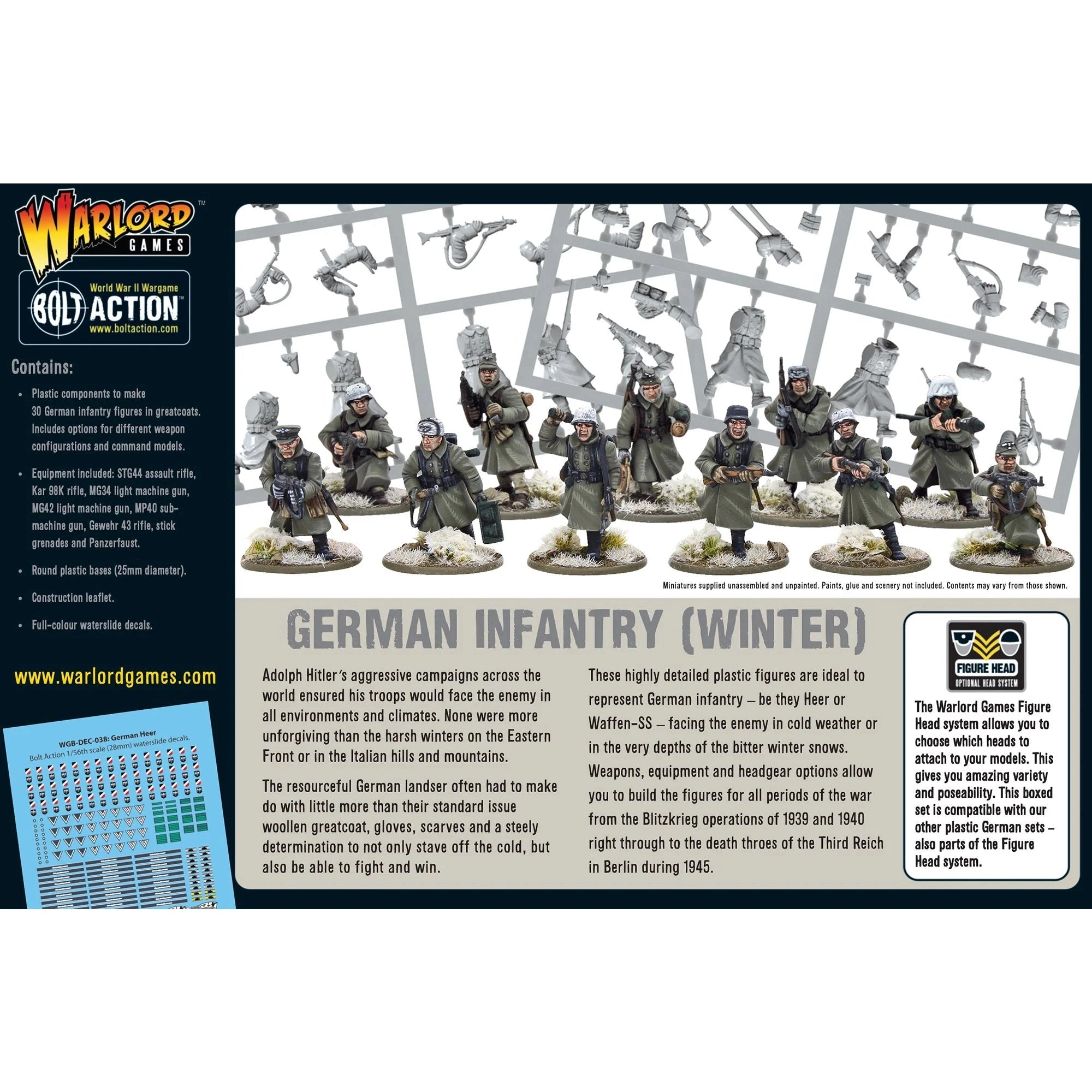 Bolt Action | German Infantry Winter | 28mm Plastic Unit