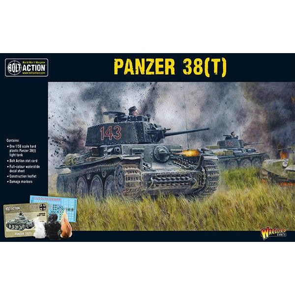 Bolt Action | German Panzer 38T | 28mm Plastic Vehicle