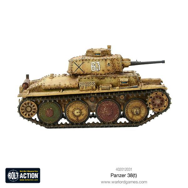 Bolt Action | German Panzer 38T | 28mm Plastic Vehicle