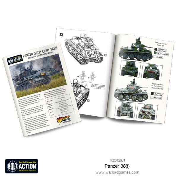 Bolt Action | German Panzer 38T | 28mm Plastic Vehicle