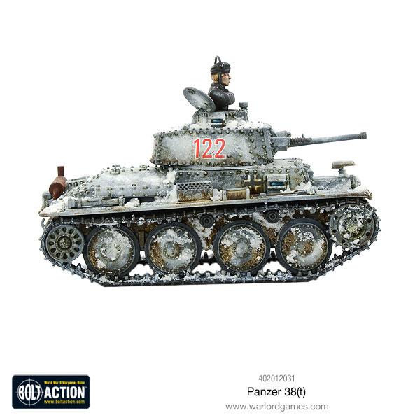 Bolt Action | German Panzer 38T | 28mm Plastic Vehicle