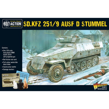 Bolt Action | German SD.KFZ 251/9 Ausf D Stummel | 28mm Plastic Vehicle