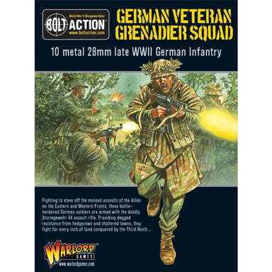 Bolt Action | German Veteran Grenadier Squad | 28mm Metal Unit