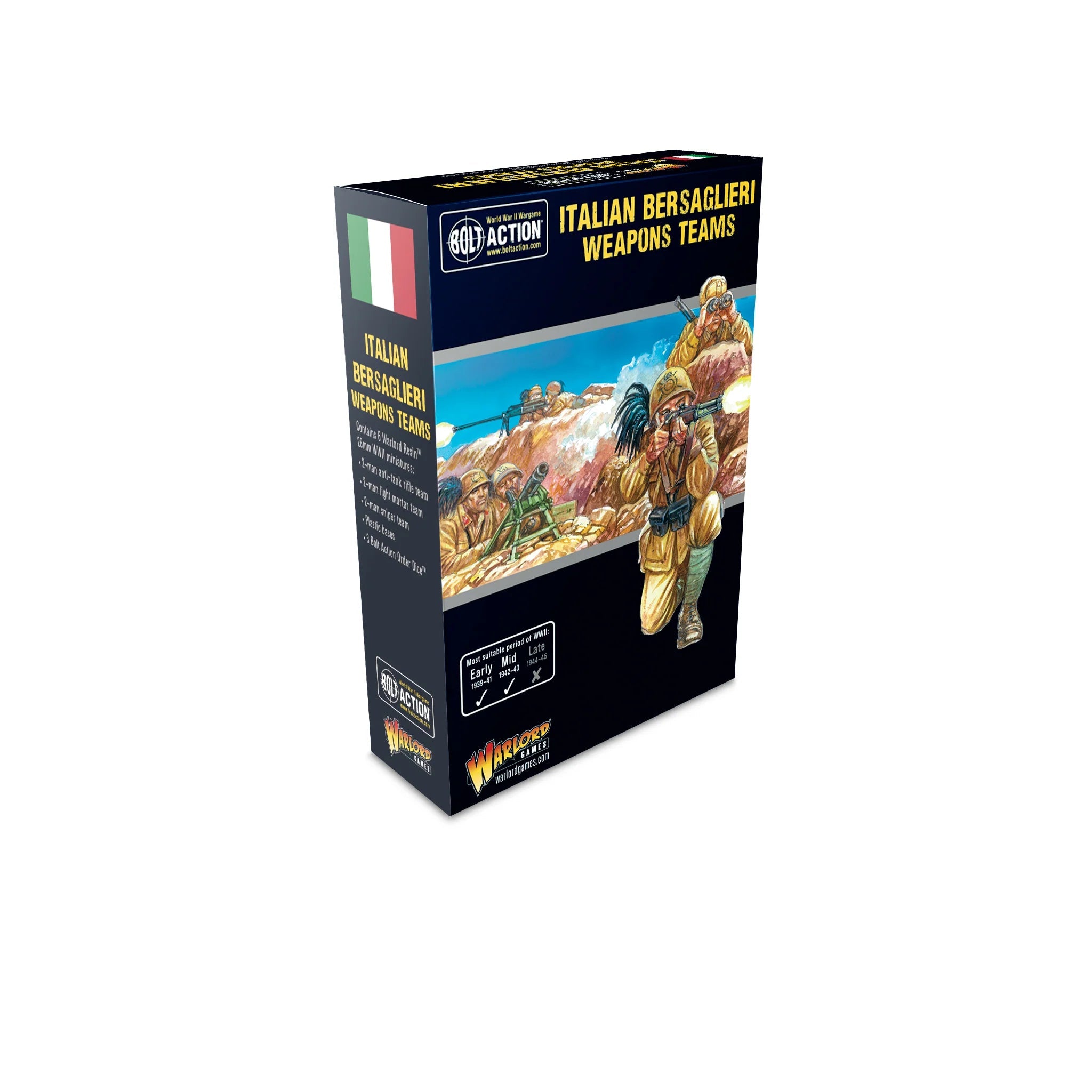 Bolt Action | Italian Bersagliari Weapons Teams | 28mm Resin Unit