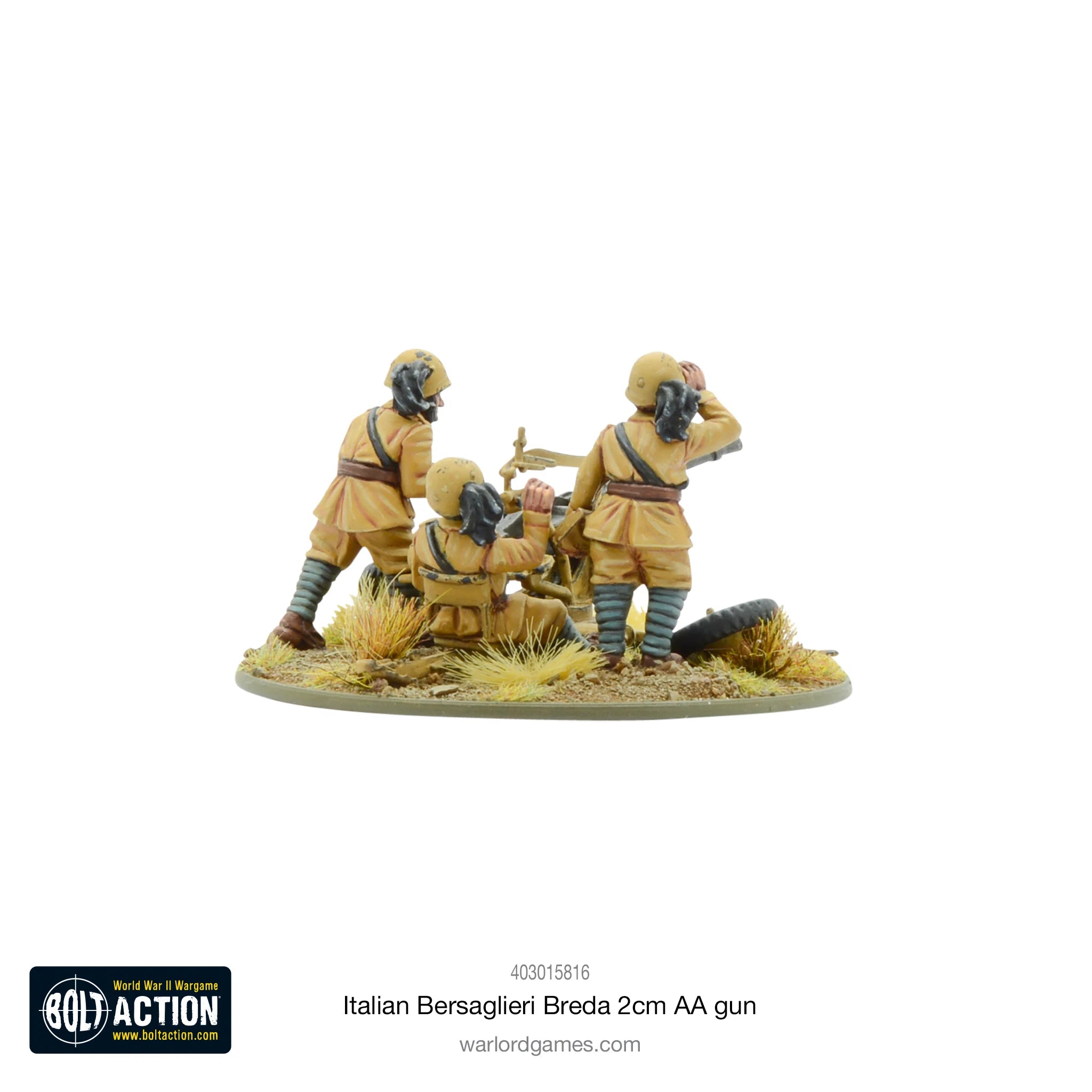 Bolt Action | Italian Bersaglieri | Breda 2cm AA Gun | 28mm Metal Blister Pack