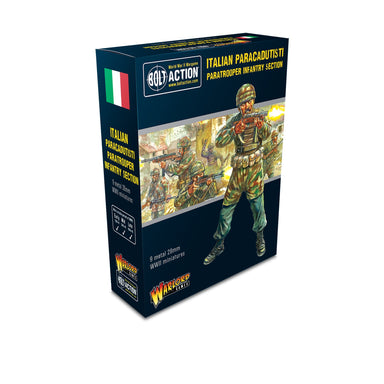Bolt Action | Italian Paracadutisti Infantry Section | 28mm Metal Unit | Warlord | Miniature Kingdoms