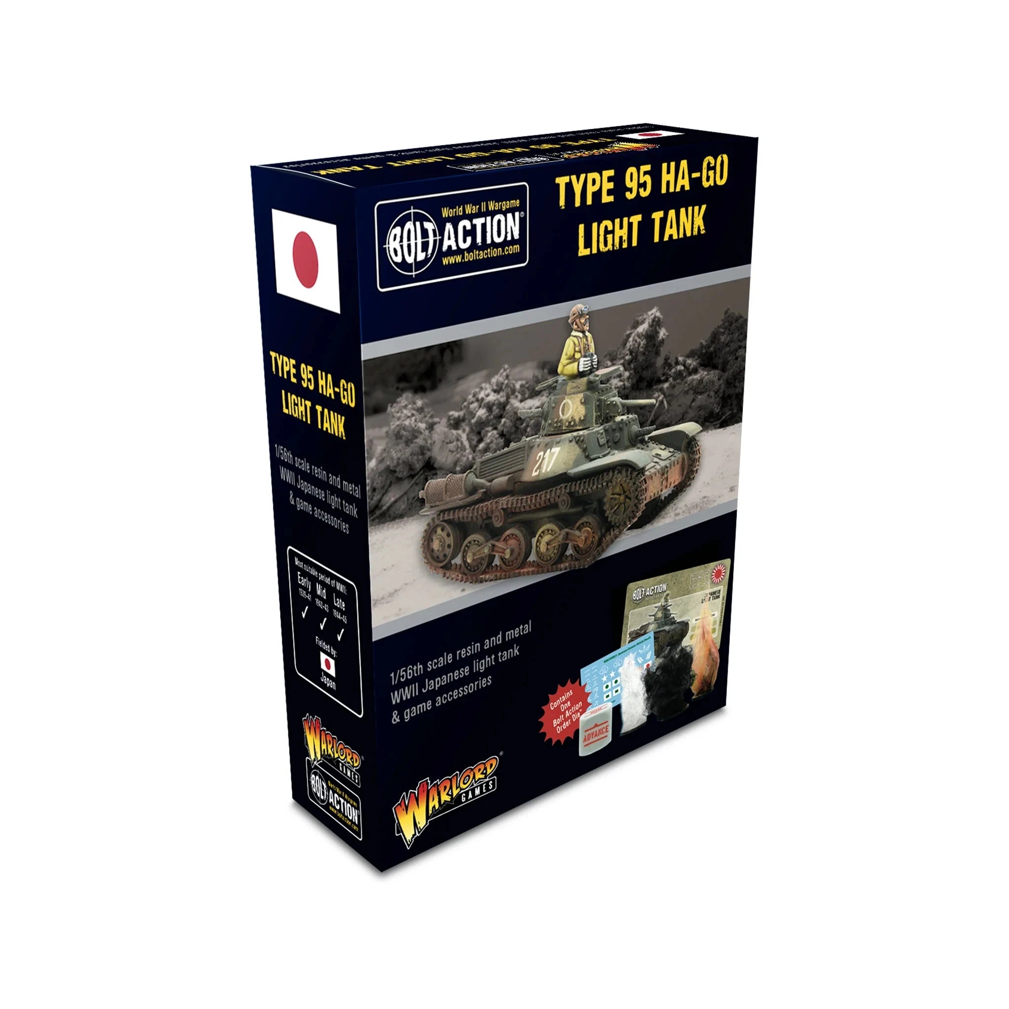 Bolt Action | Japanese Type 95 Ha-Go Light Tank | 28mm Resin Metal Vehicle