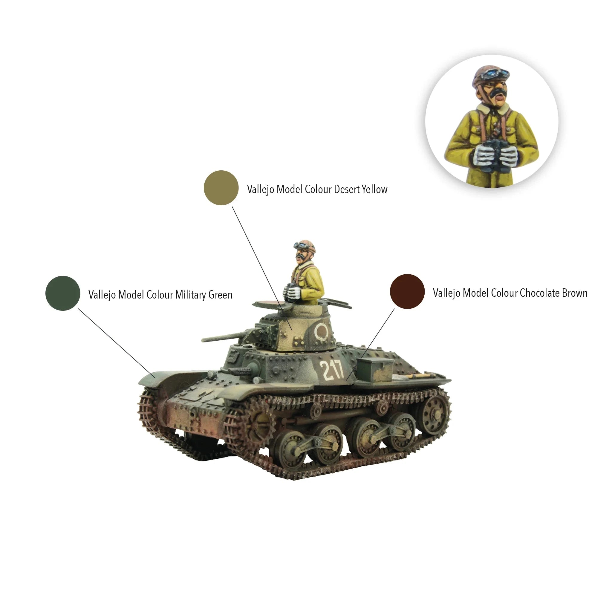 Bolt Action | Japanese Type 95 Ha-Go Light Tank | 28mm Resin Metal Vehicle