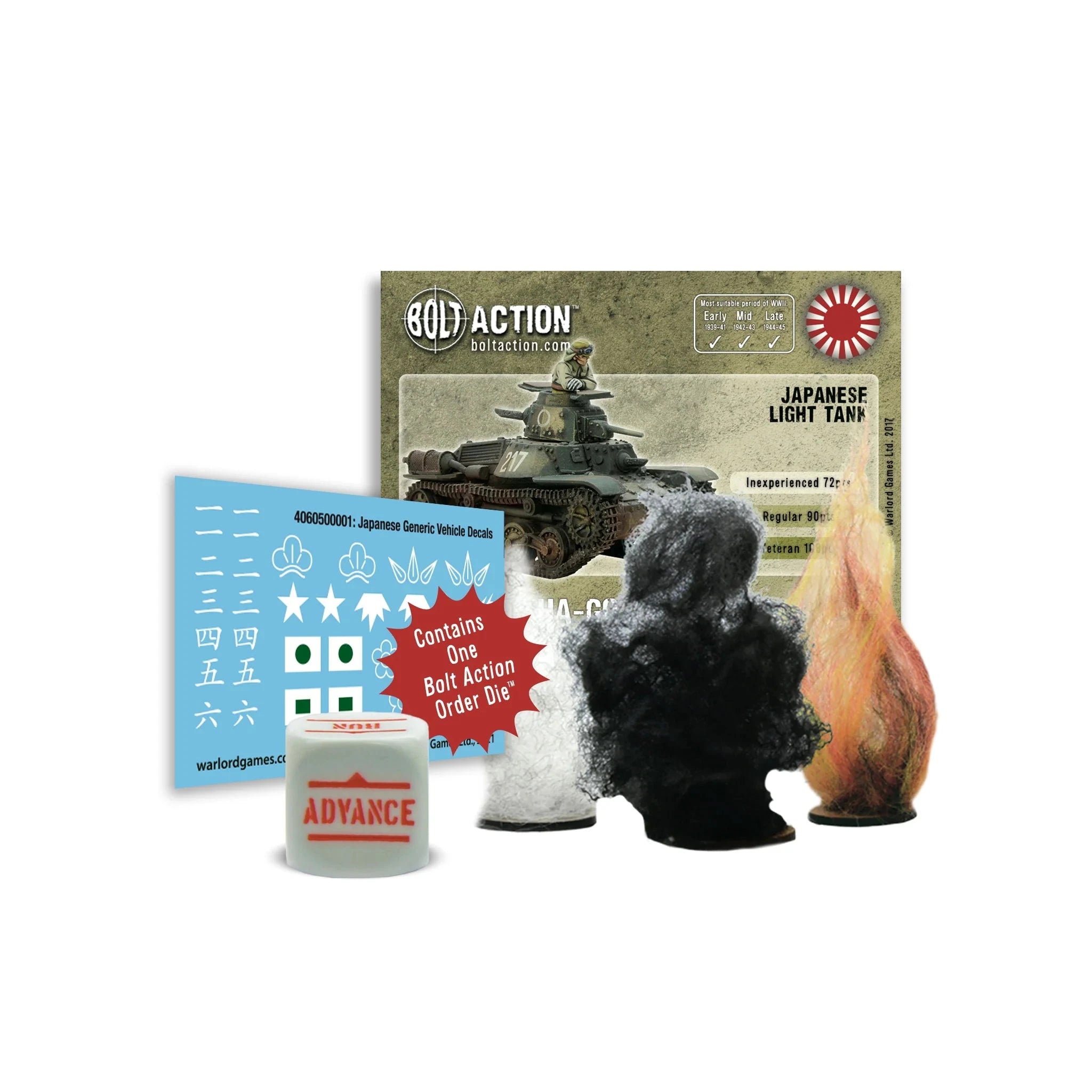 Bolt Action | Japanese Type 95 Ha-Go Light Tank | 28mm Resin Metal Vehicle